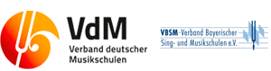 Logo des Verbandes Deutscher Musikschulen und des Verbandes bayerischer Sing- und Musikschulen